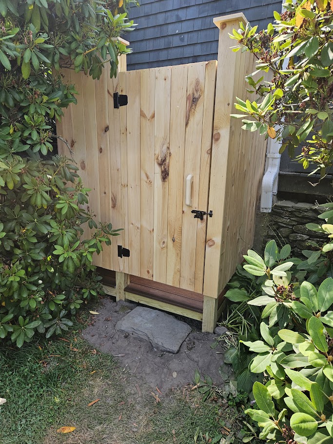 Cedar Outdoor Shower in Portsmouth