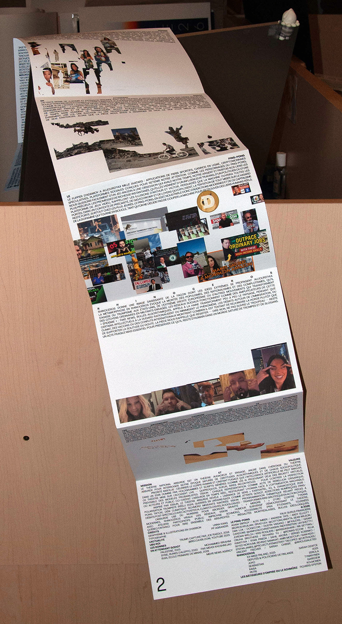 Back side of the commercial version of the book, with imagery that relates to each play's connection to today.