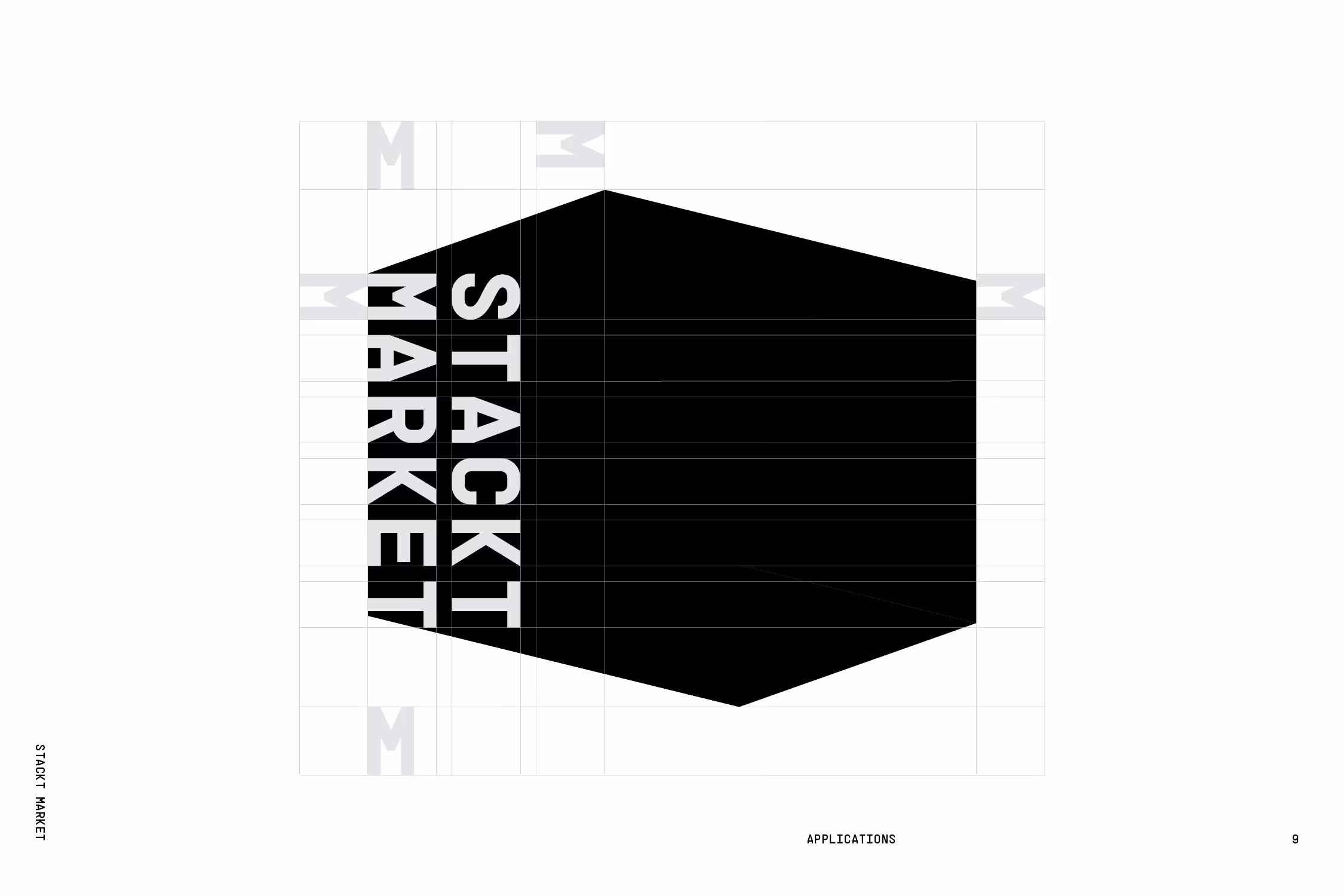 Stackt Market primary logo grid.