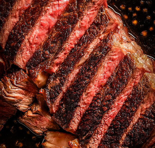 close up of thai beef