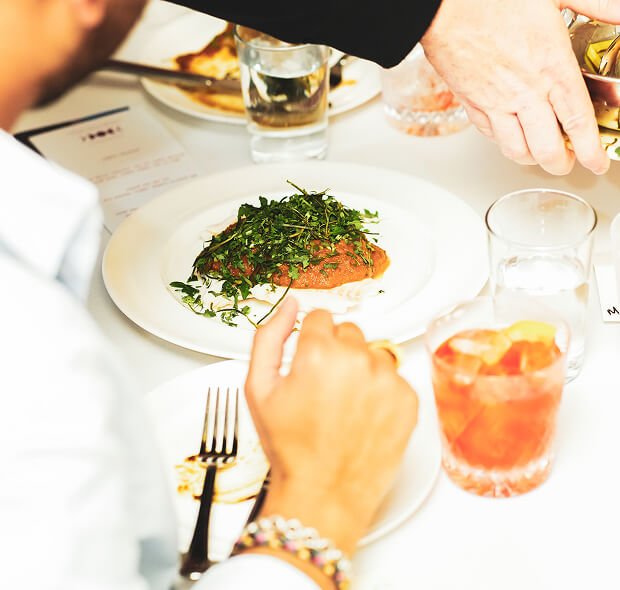 people dining at table