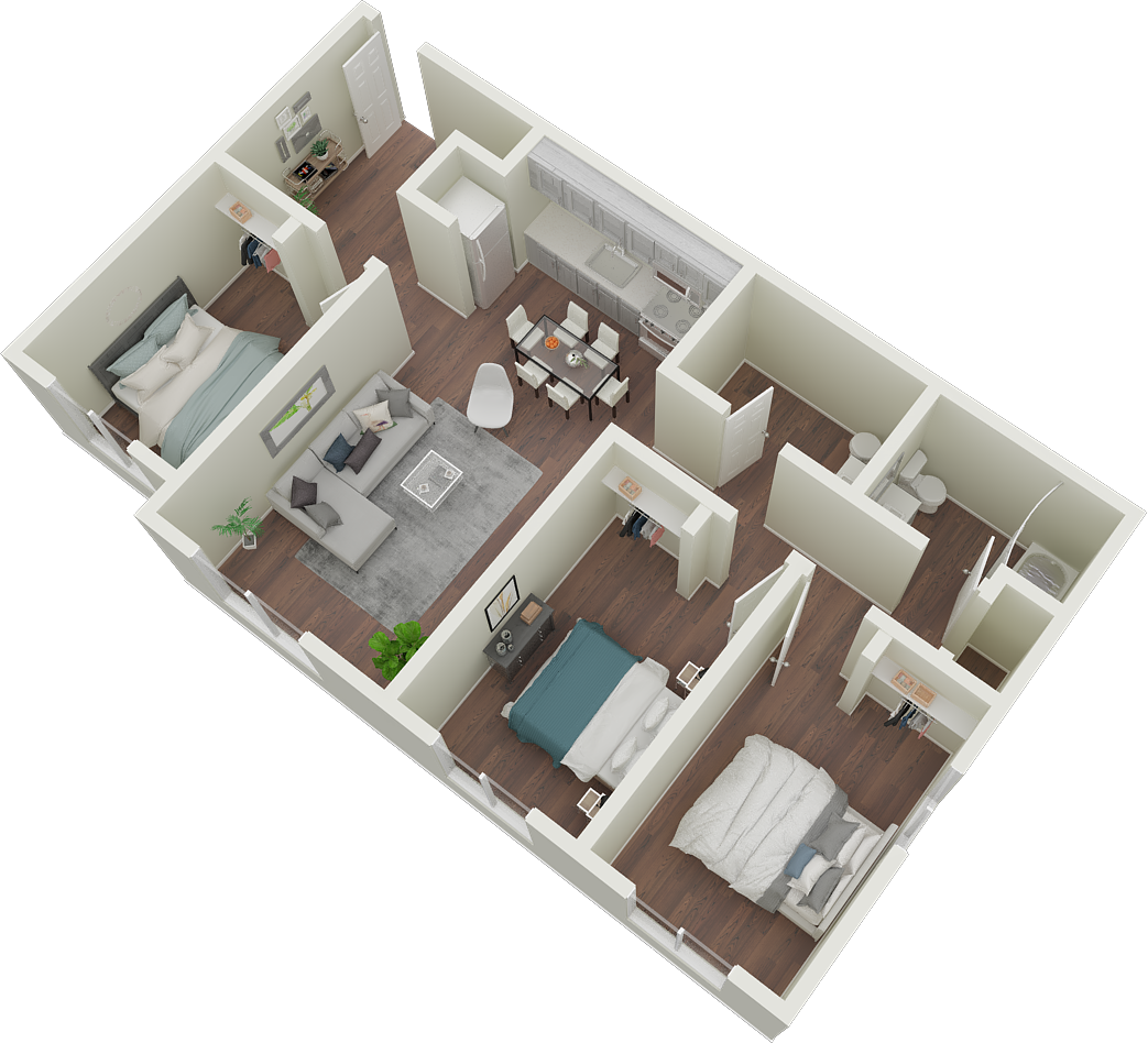 3BD, 2BTH L