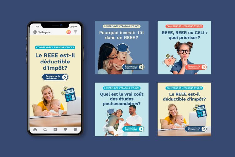 Visuels de campagne trimestrielle Kaleido