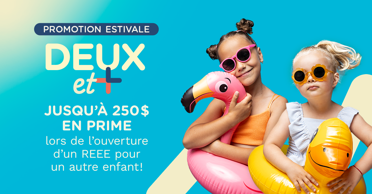 Bannière promotionnelle Kaleido « Deux et plus »
