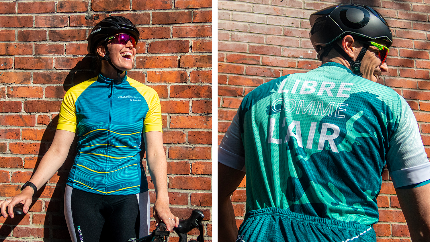 Design de maillot cycliste Vélo Québec, vue arrière