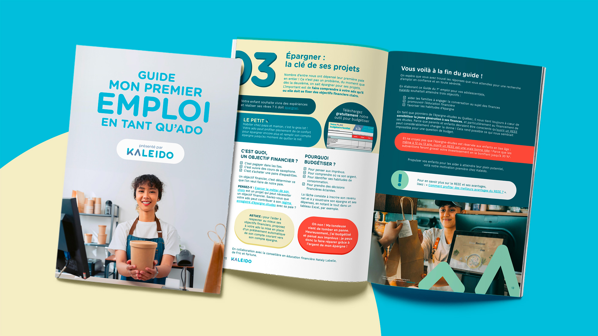 Visuel de campagne de recrutement Kaleido