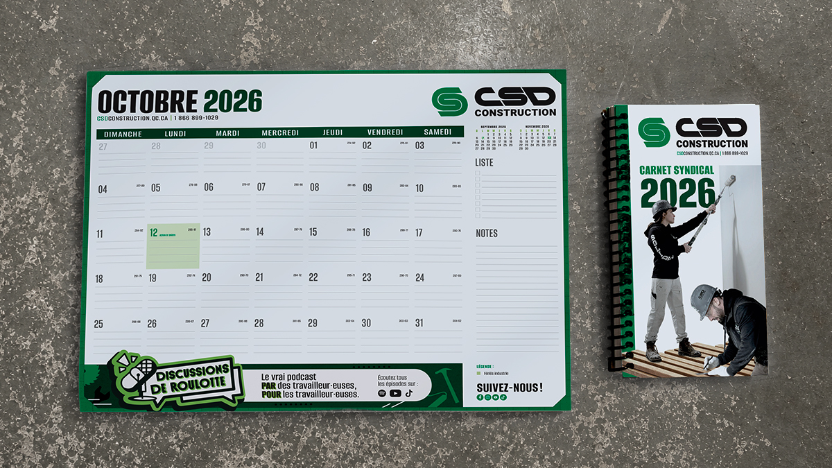 Affiches de la CSD Construction