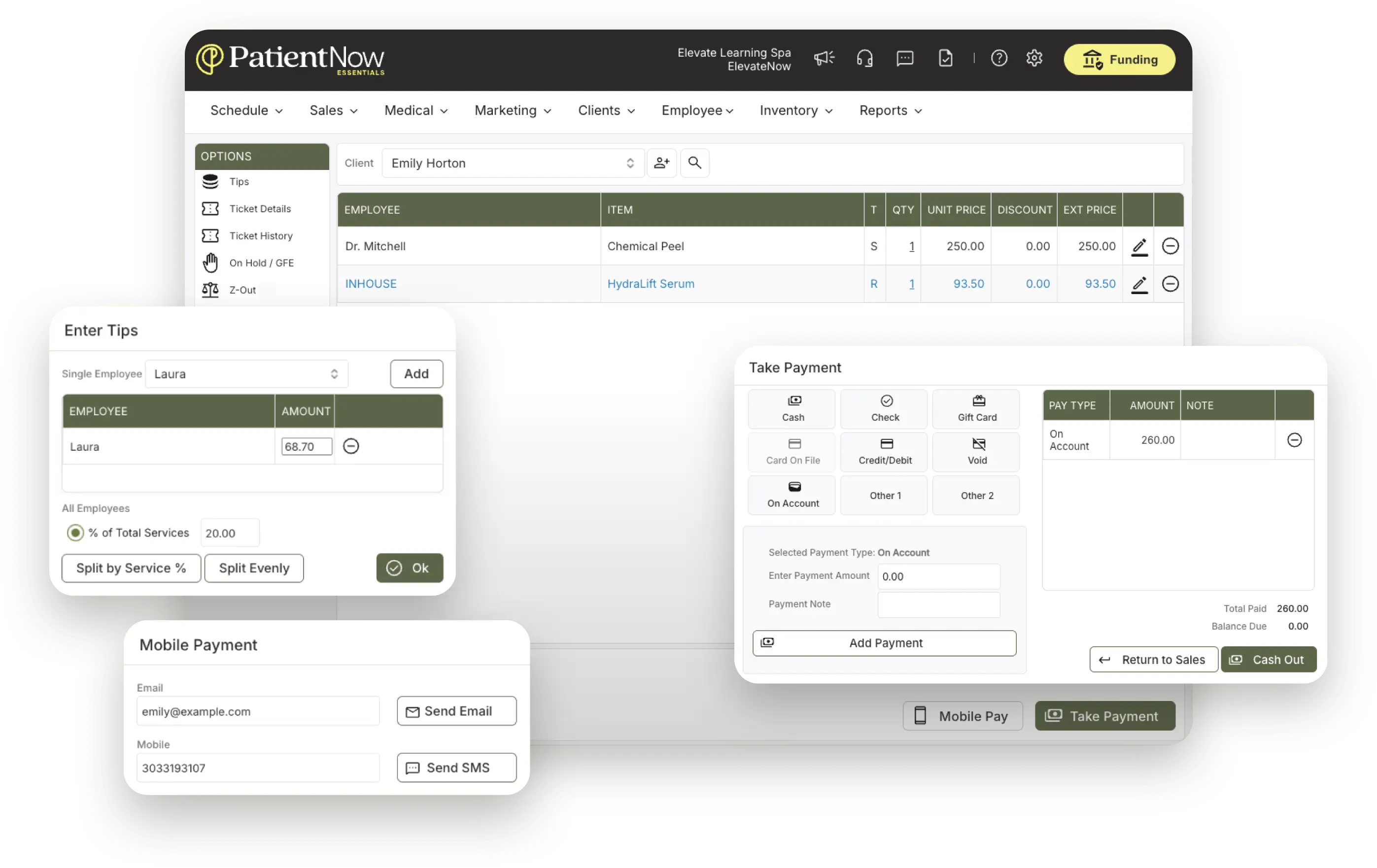 PatientNow payments
