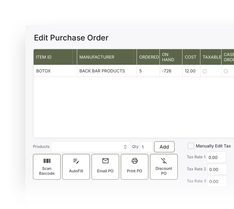 Low-stock alert prompting a product reorder