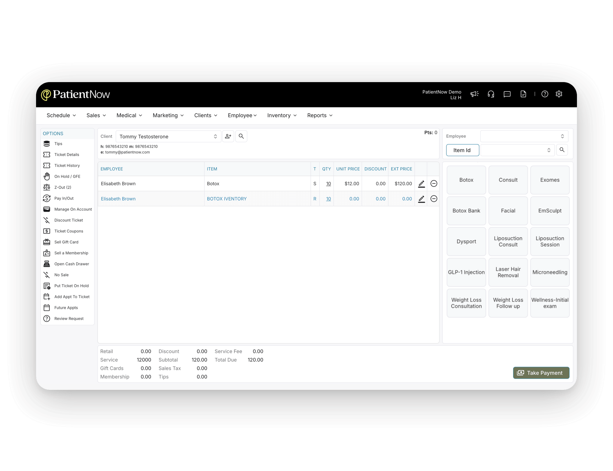Integrated checkout with securely saved cards for deposits and fees