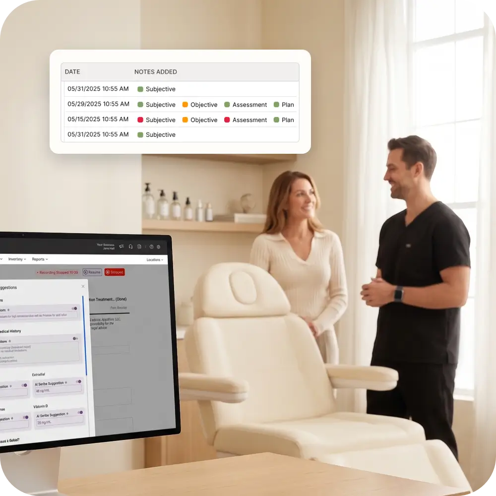 Integrated checkout with securely saved cards for deposits and fees