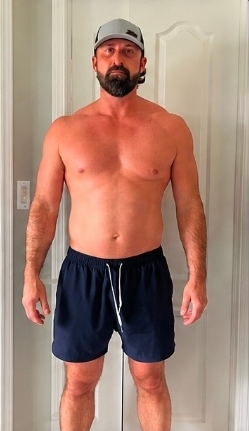 Darren before his 8-week transformation