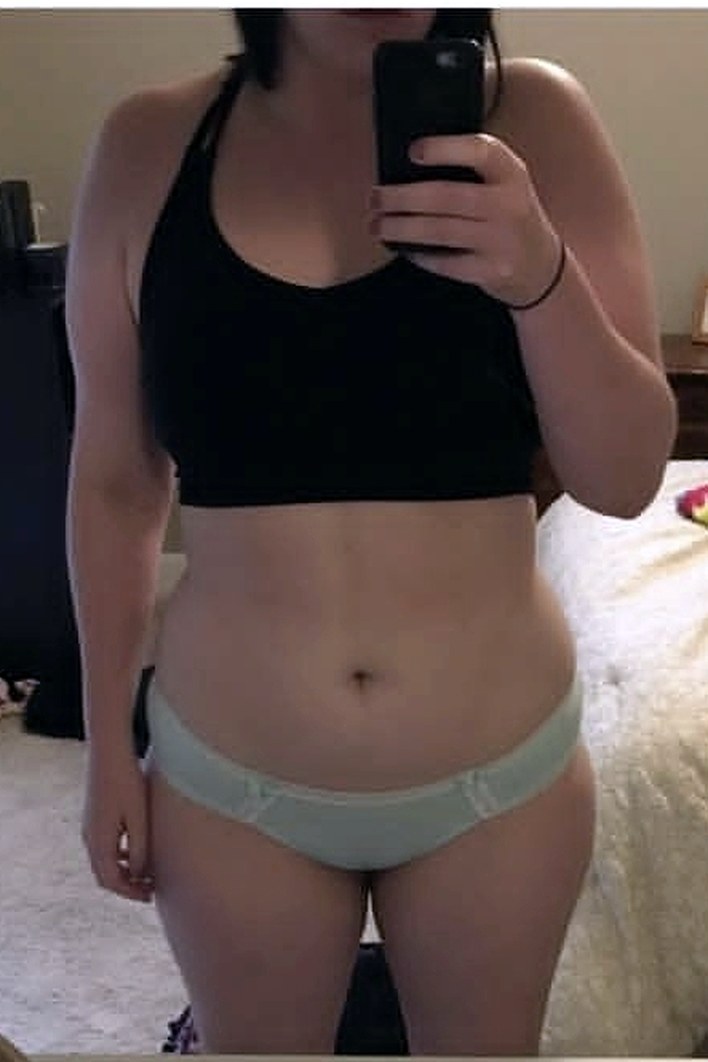 Sarah R. after six months of coaching