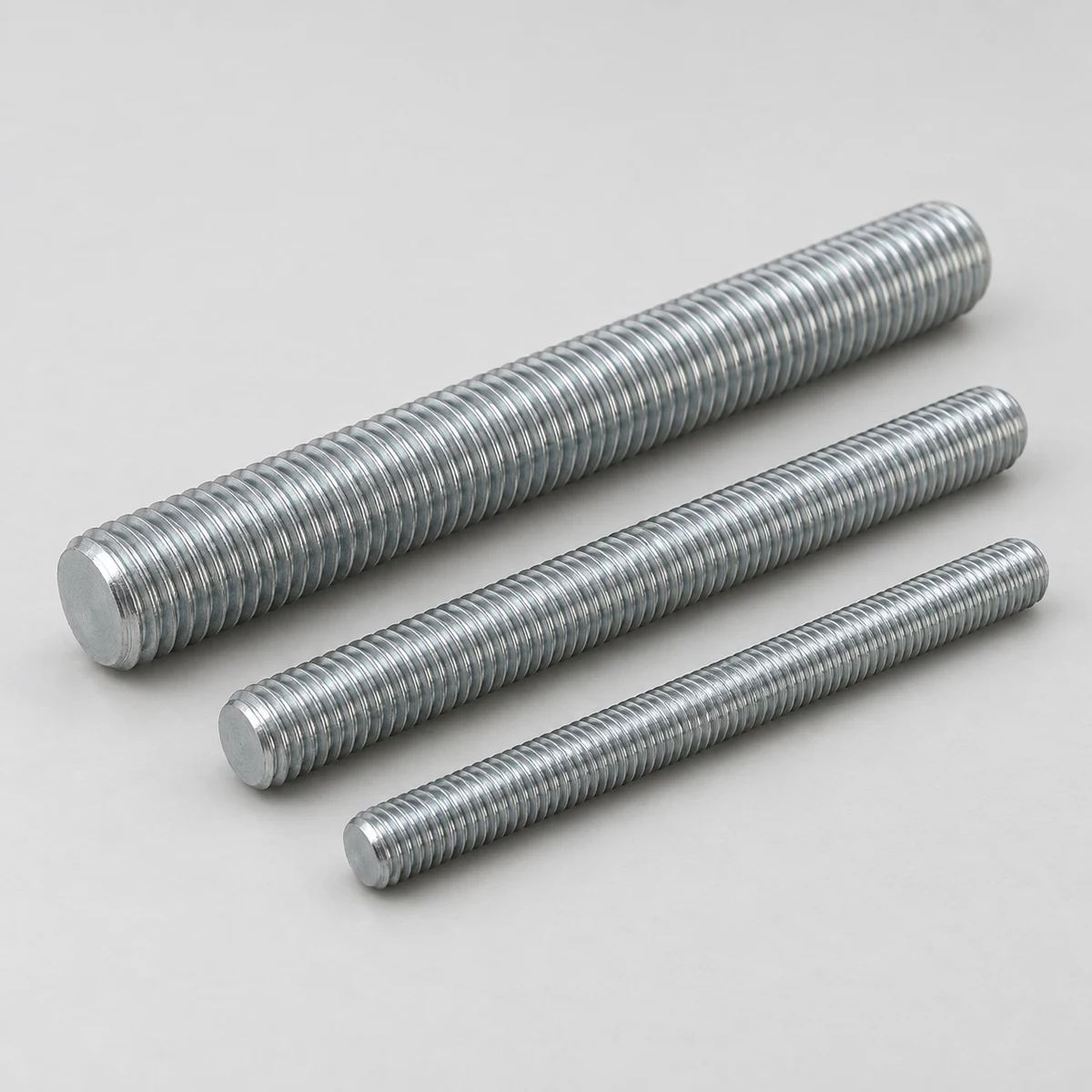Threaded Rod - DIN 976 family, steel, zinc plated, all-thread rods (product illustration)