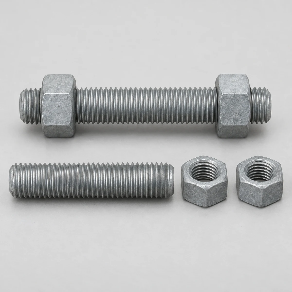 Flange Stud Bolt Set — hot-dip galvanized (product illustration)