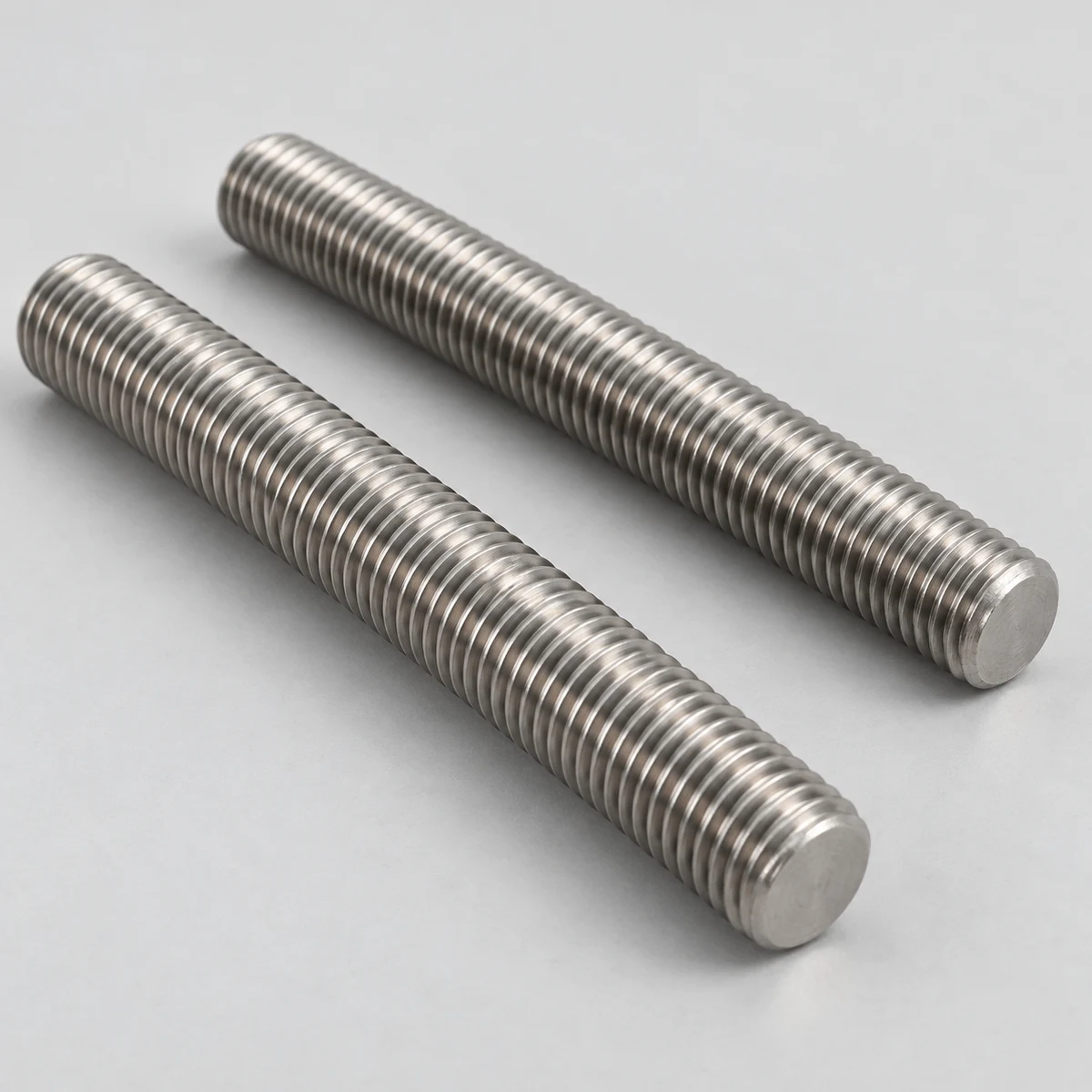 Custom Length Threaded Rod — natural finish (product illustration)