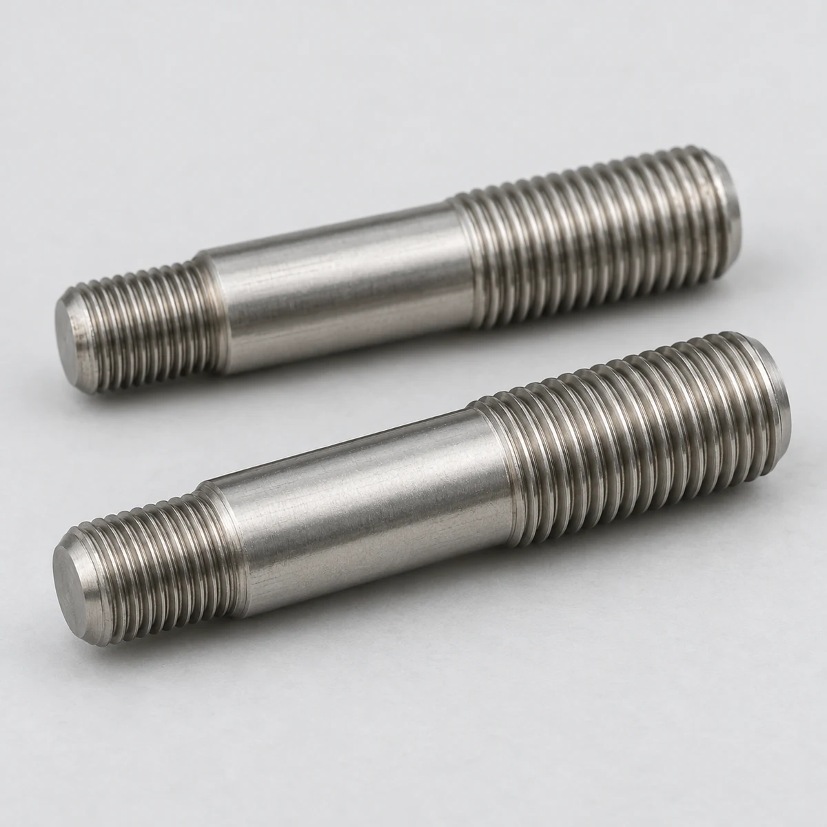 Custom Tap End Stud Bolt — natural finish (product illustration)