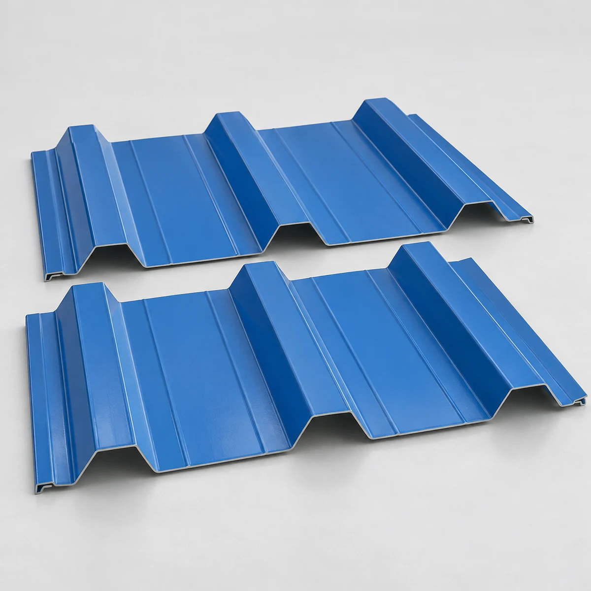 Color Steel Sheet - blue painted (product illustration)