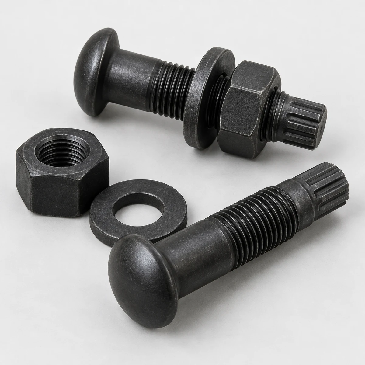 Torshear Bolt - black finish (product illustration)