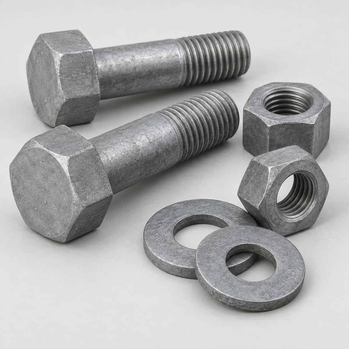 High Strength Large Hex Bolt - zinc-flake finish (product illustration)