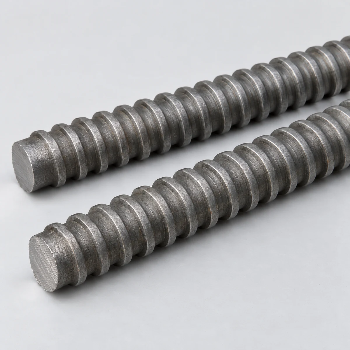 Trapezoidal Threaded Rod - natural finish (product illustration)