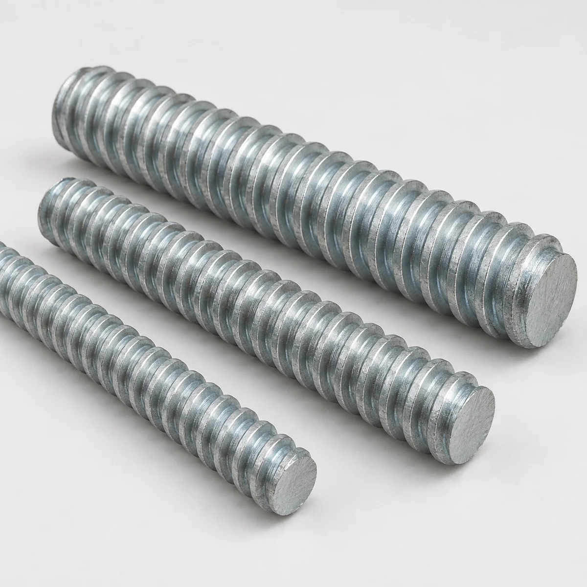Trapezoidal Threaded Rod - zinc plated (product illustration)