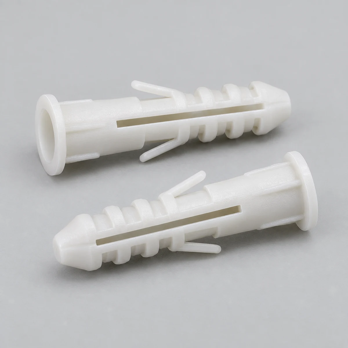 Plastic Wall Plug - white nylon (product illustration)