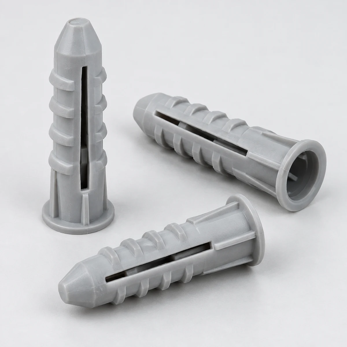 Plastic Wall Plug - gray nylon (product illustration)