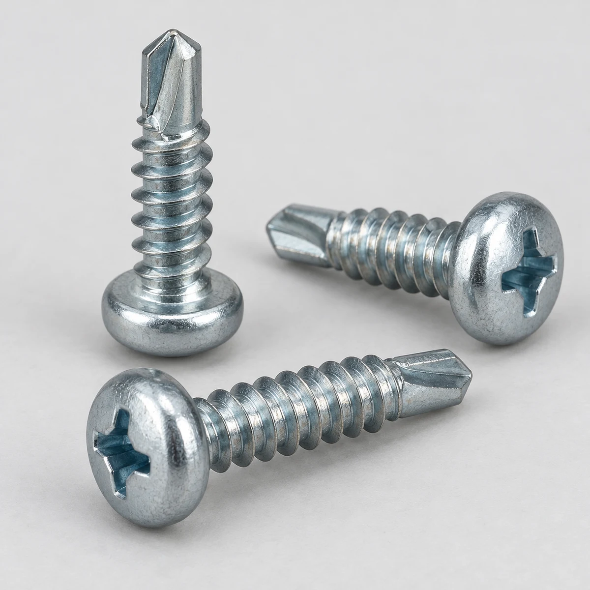 Pan Head Self Drilling Screw - zinc plated (product illustration)