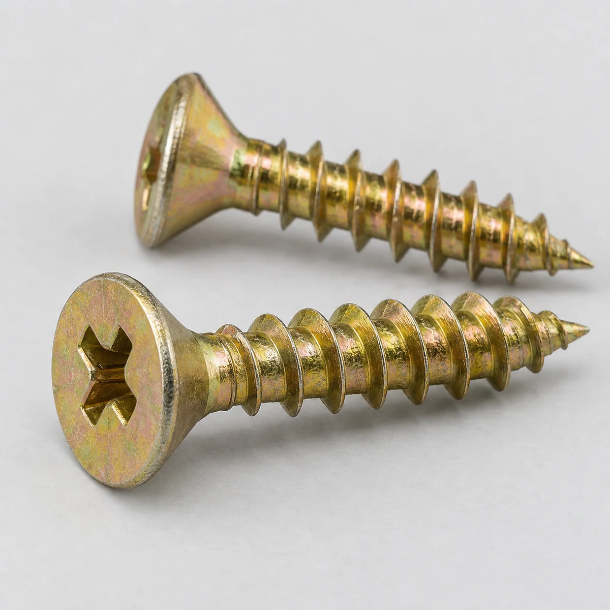 Chipboard Screw - yellow zinc (product illustration)