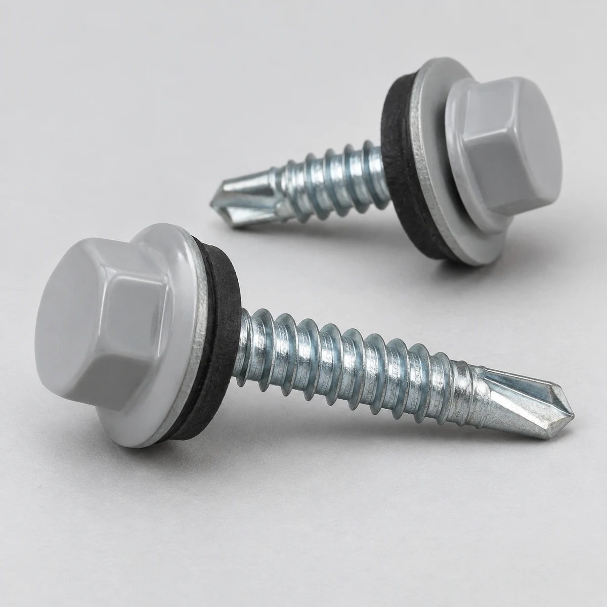 Nylon Head Self Drilling Screw - zinc plated (product illustration)