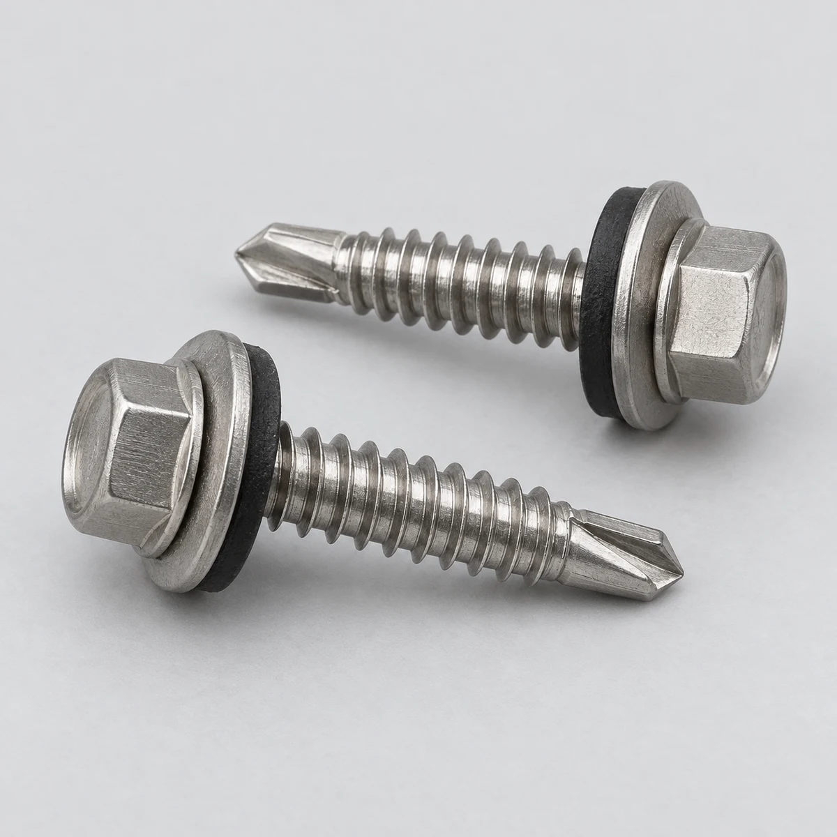 Bonded Washer Self Drilling Screw - natural finish (product illustration)