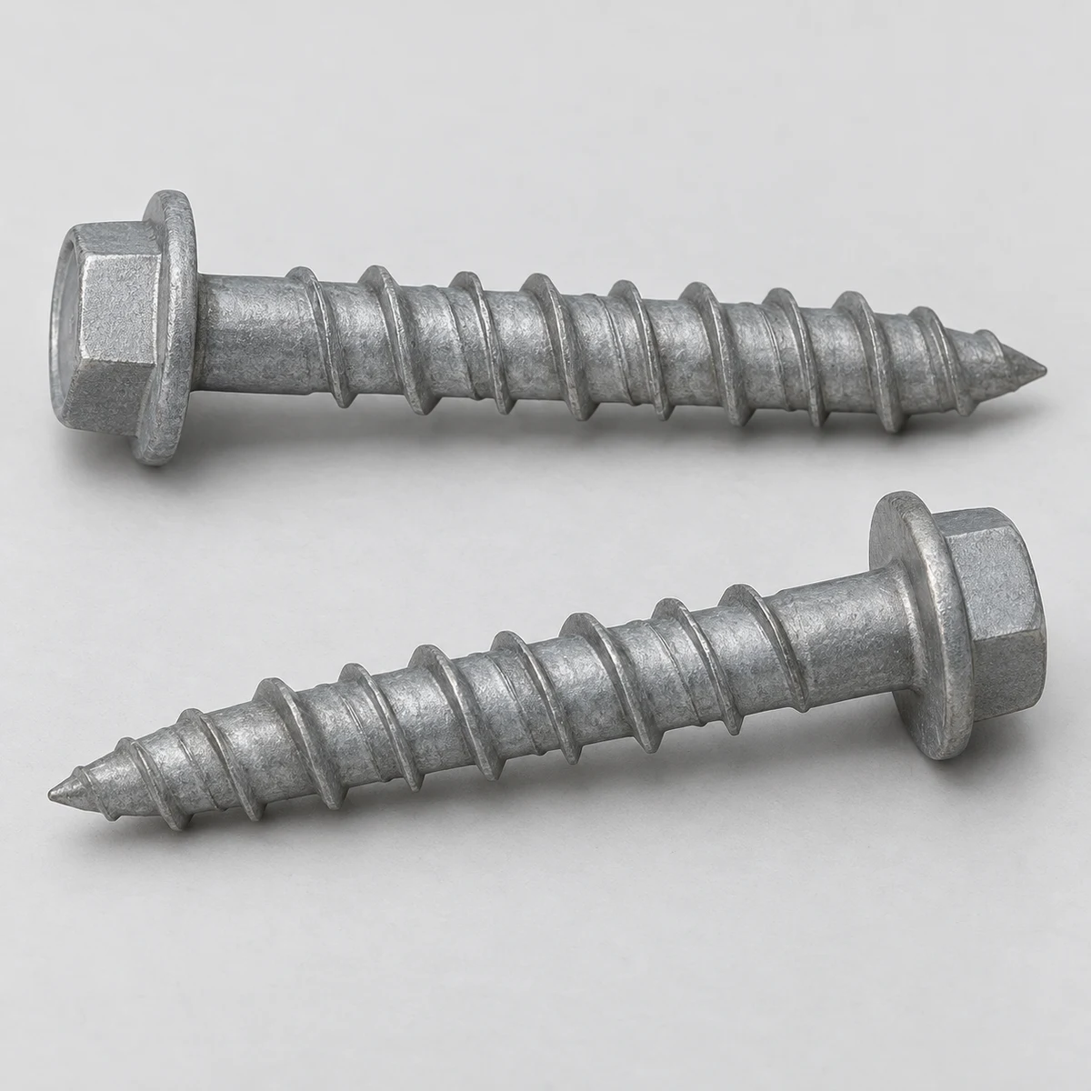 Concrete Screw - zinc-flake finish (product illustration)