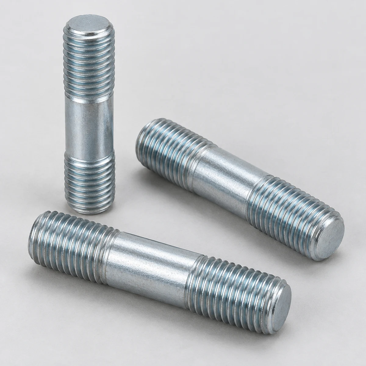 Double End Stud - zinc plated (product illustration)