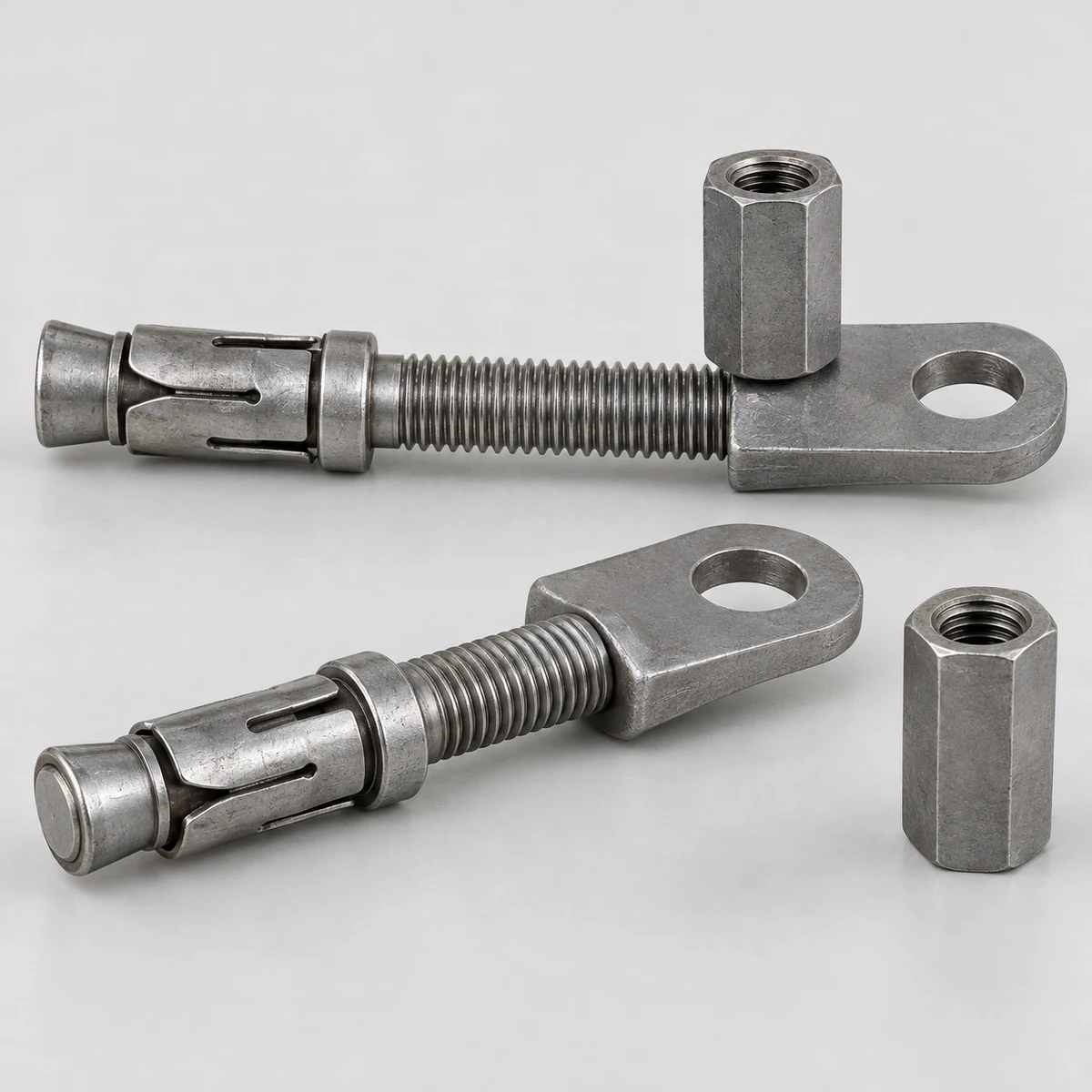 Threaded Rod Ceiling Anchor Pin - natural finish (product illustration)