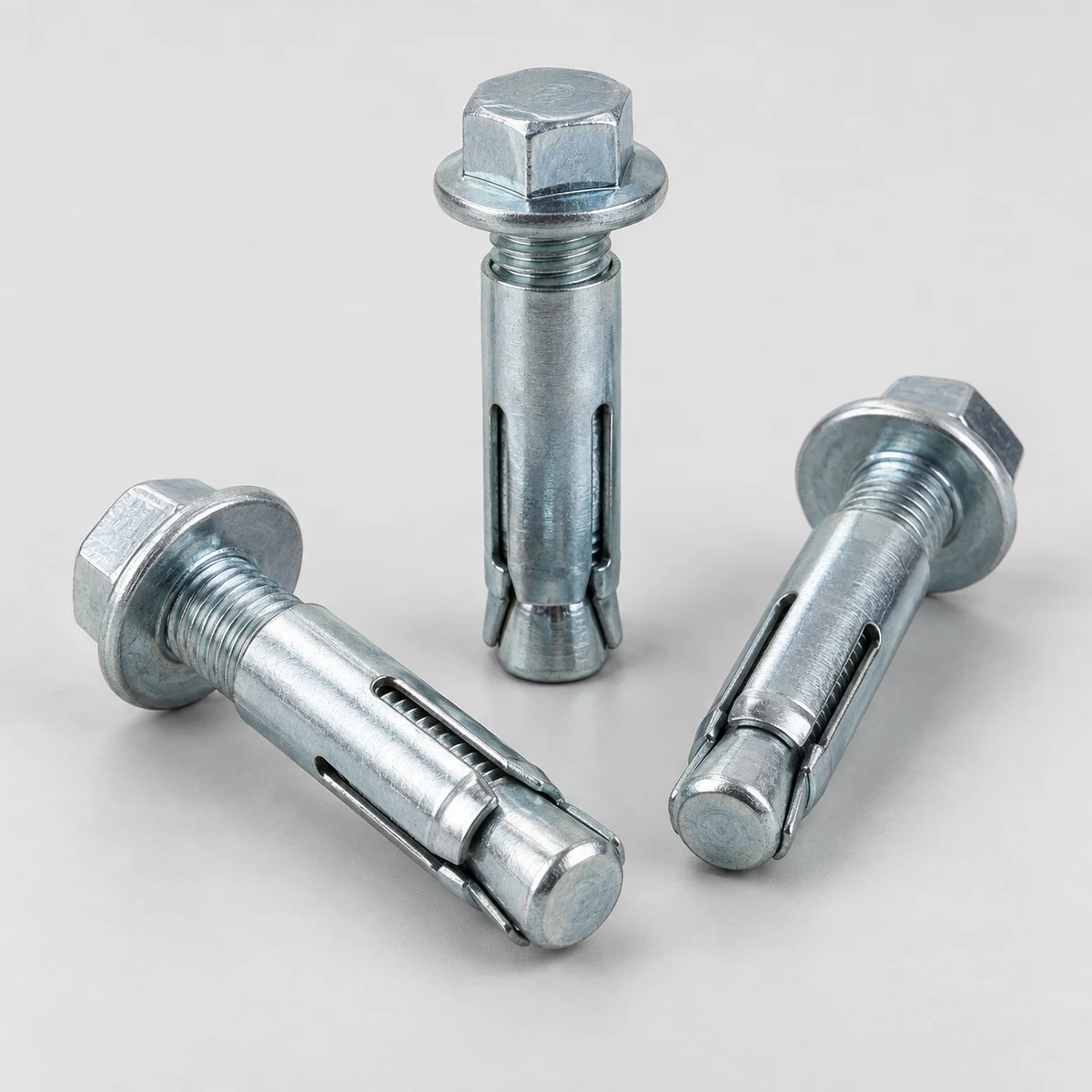 Flange Sleeve Anchor - zinc plated (product illustration)