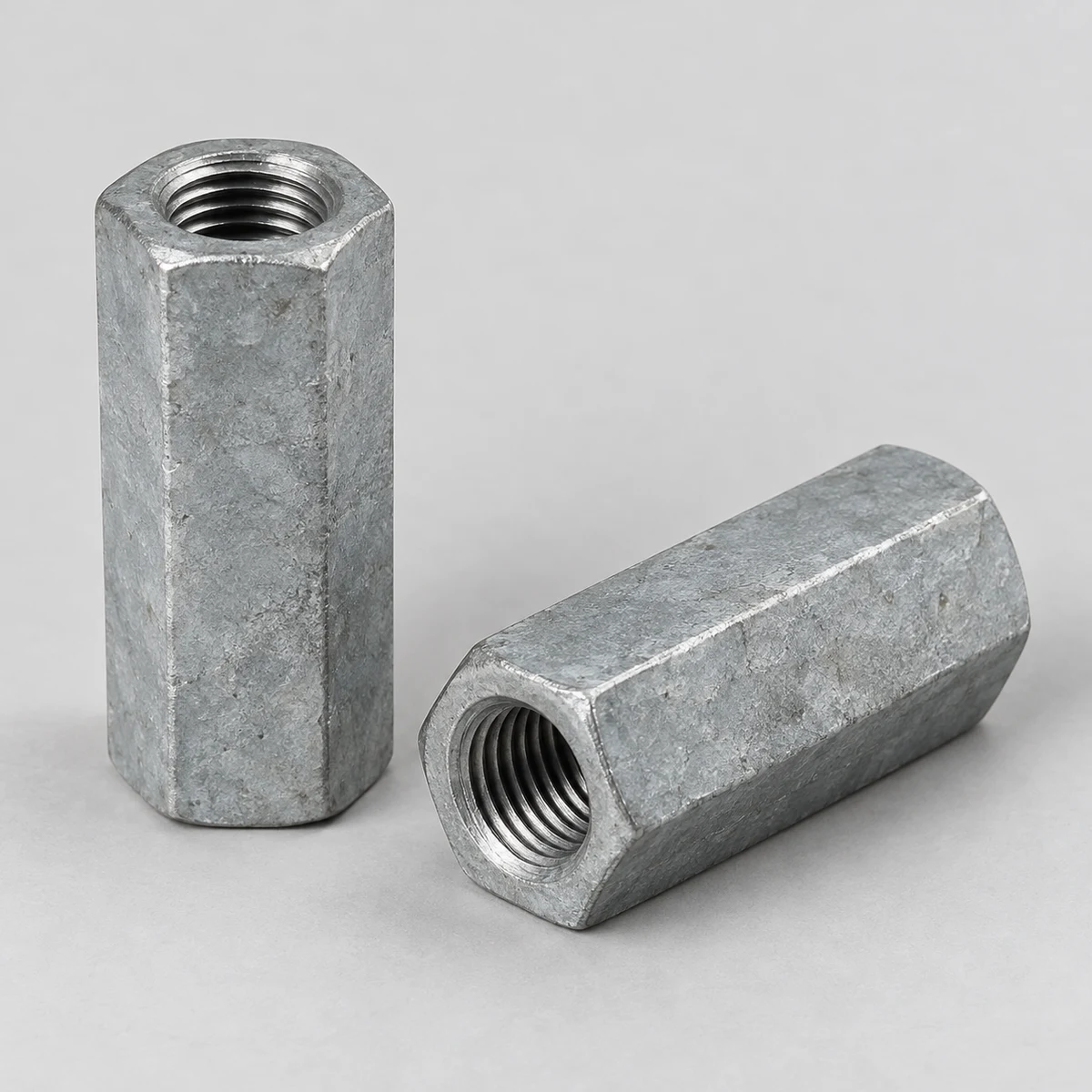 Coupling Nut - hot-dip galvanized (product illustration)