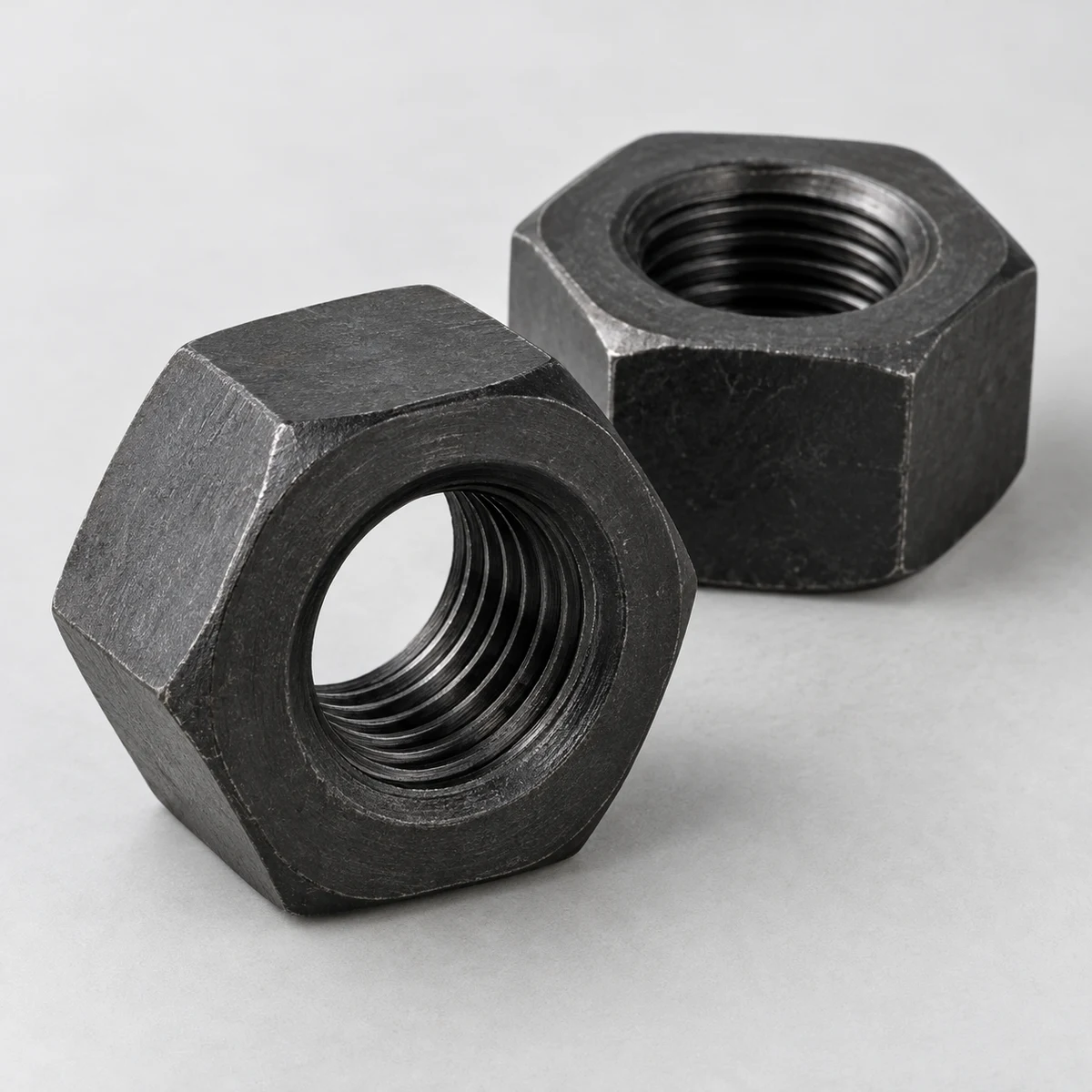 High Strength Hex Nut - black finish (product illustration)