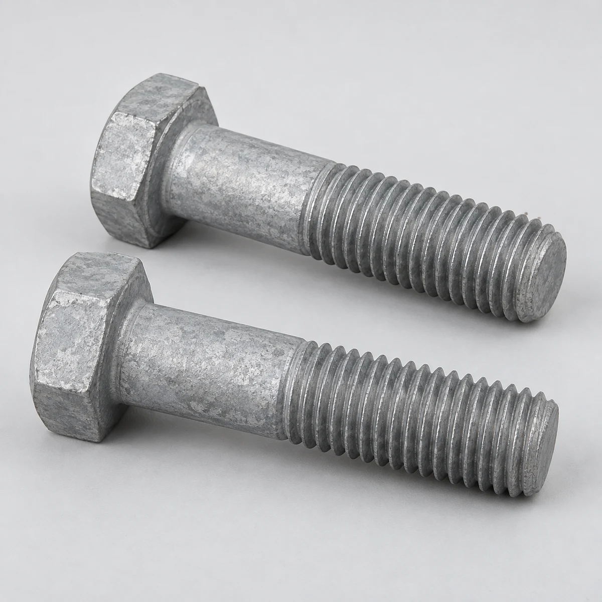 Hot Dip Galvanized Hex Bolt - hot-dip galvanized (product illustration)