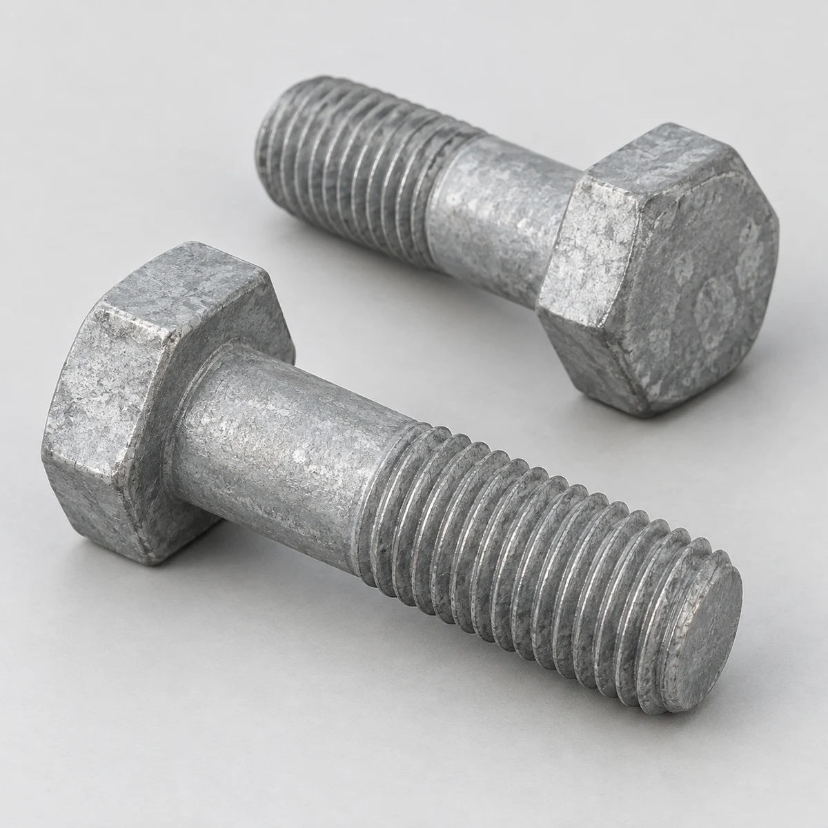 Hot Dip Galvanized Hex Bolt - hot-dip galvanized (product illustration)