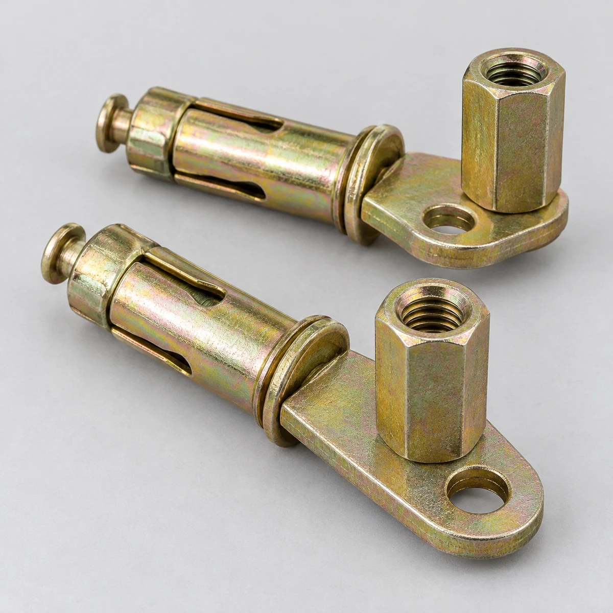 Threaded Rod Ceiling Anchor Pin - yellow zinc (product illustration)
