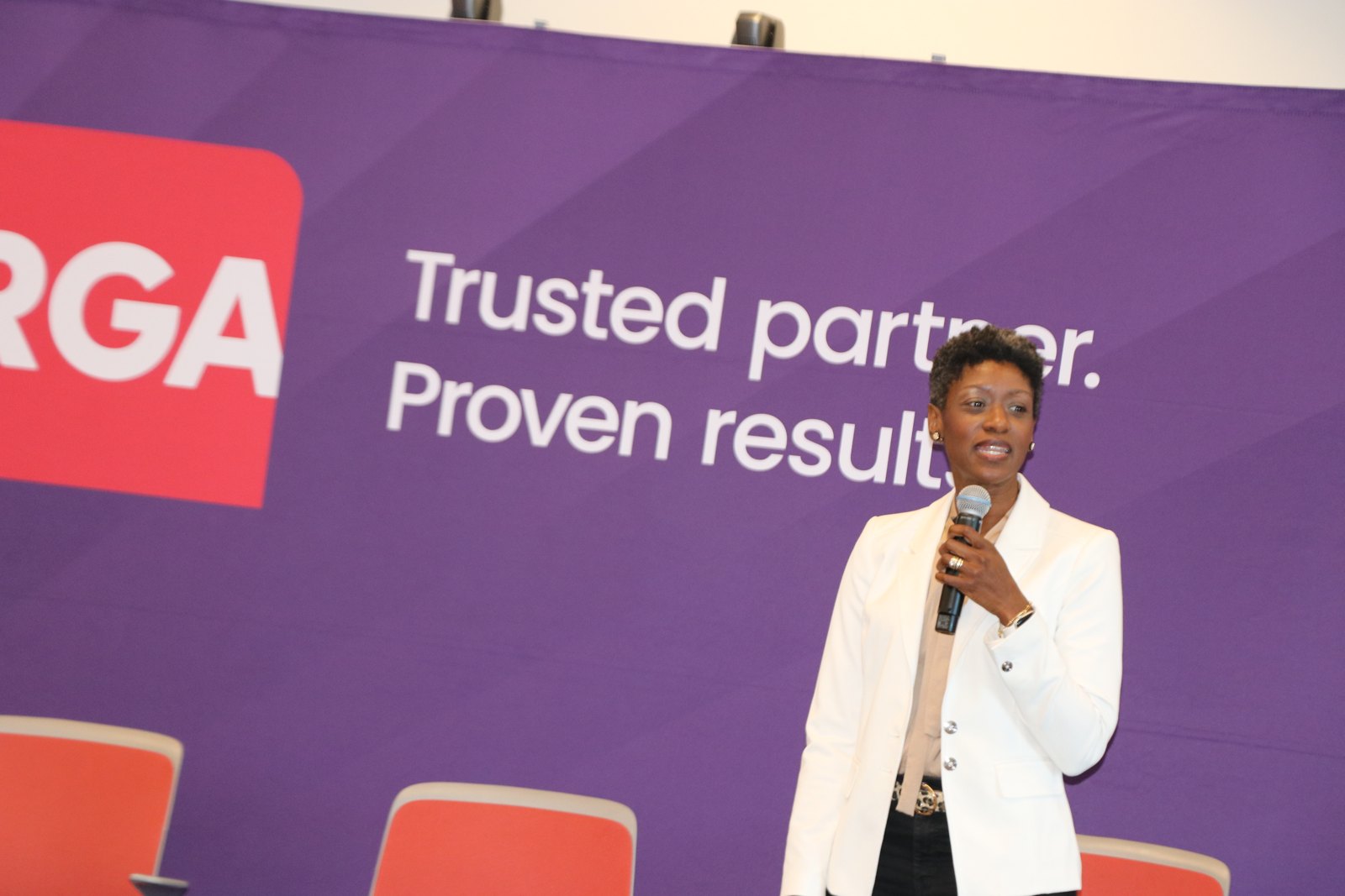 Speaker presenting at RGA-sponsored professional event
