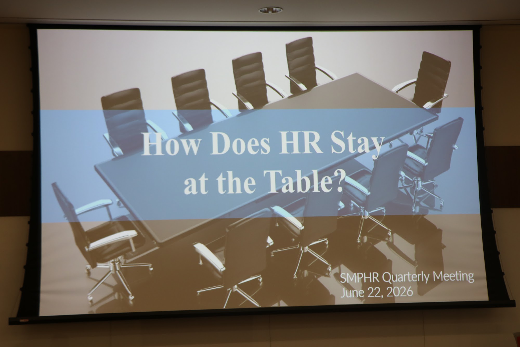 Scenes from SMPHR's CHRO Roundtable, June 22, 2026.