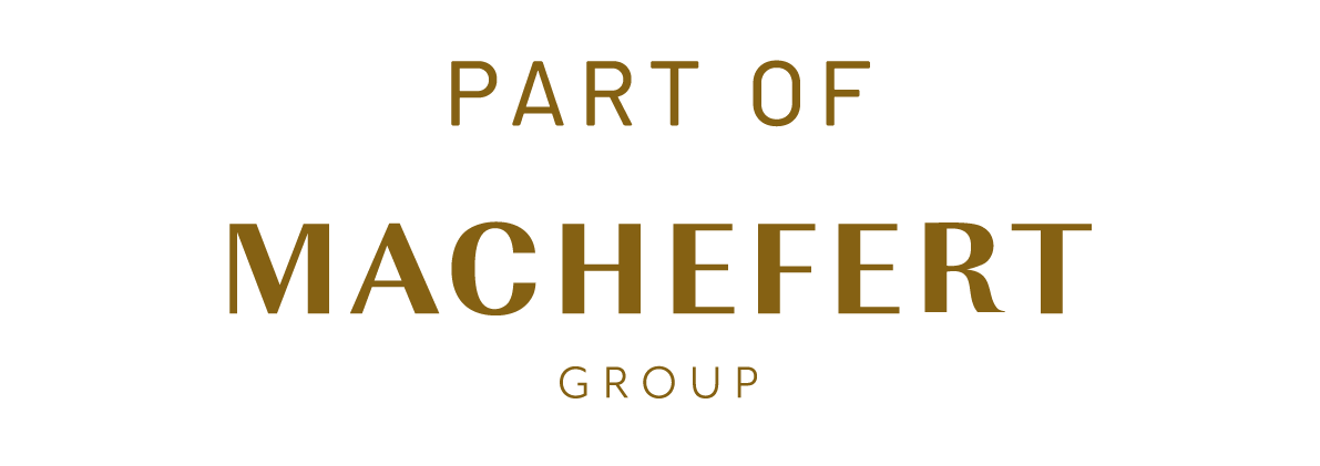 Texte disant « Fait partie du groupe Machefert » sur un fond blanc.