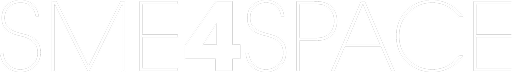 Text logo displaying 'SME4SPACE' with bold number 4 in the center.