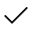 A green check mark symbol.
