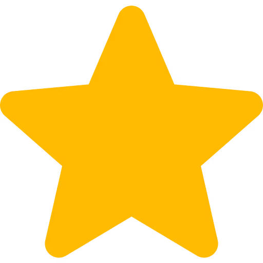Solid yellow five-point star icon.