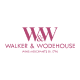 W&W Walker & Wodehouse logo in pink text inside a white irregular circle.