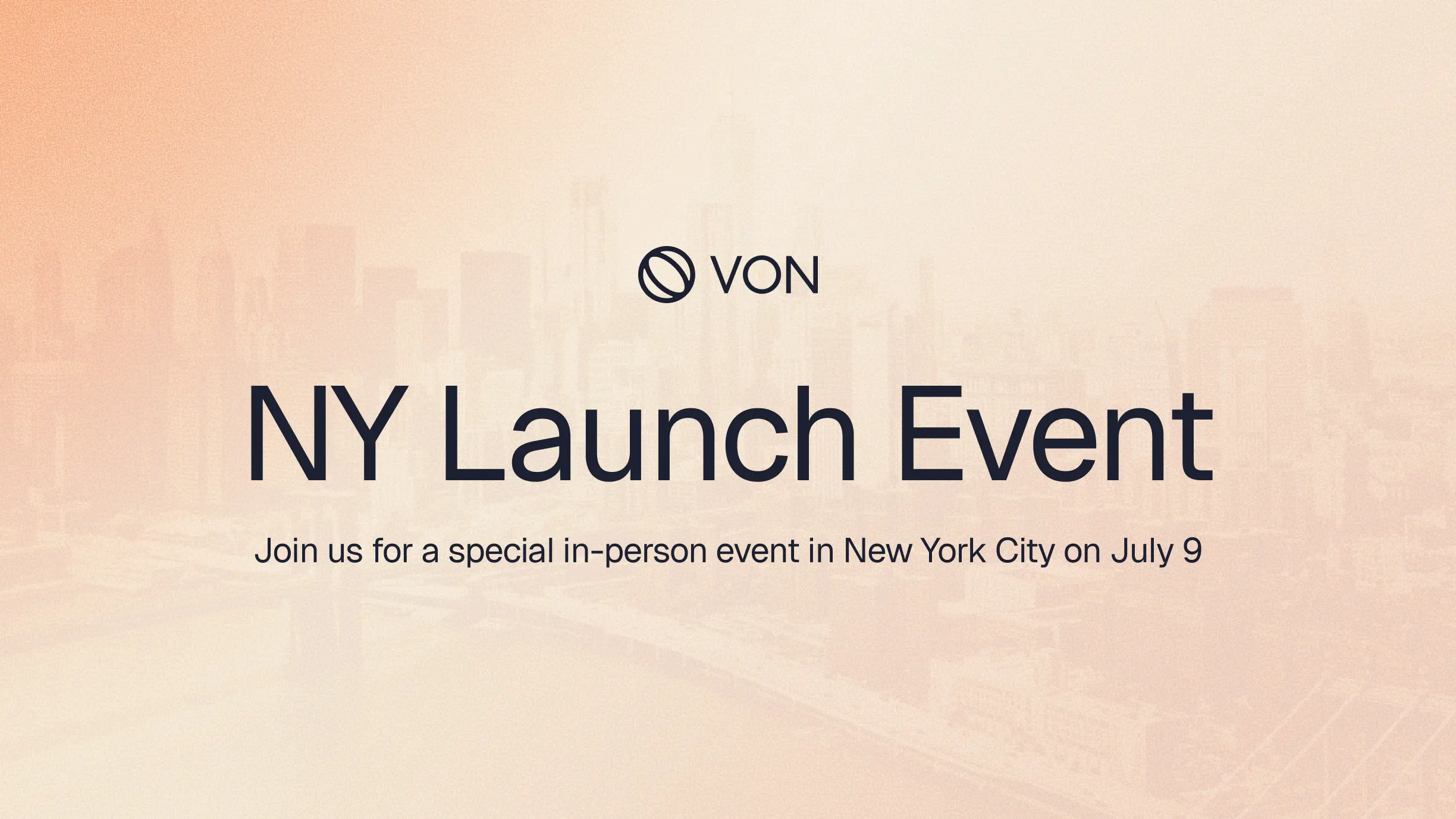 Von Launch Event — New York