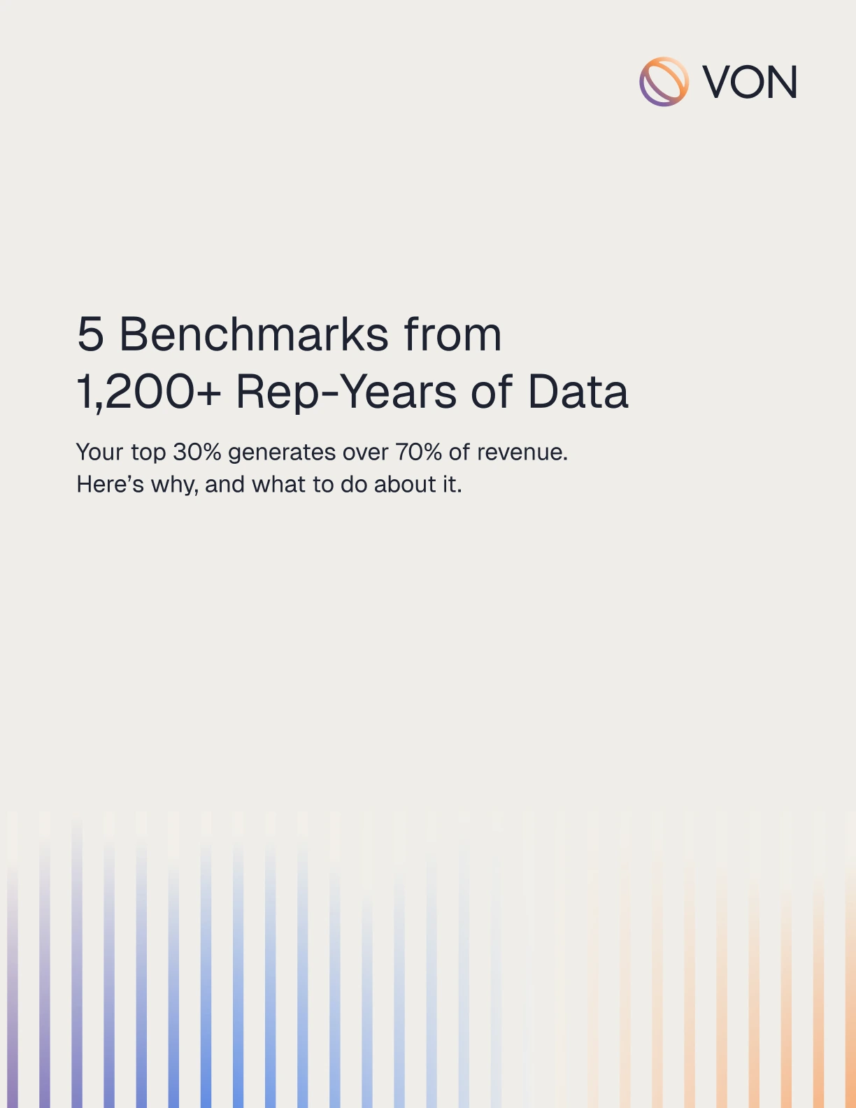 5 Benchmarks from 1,200+ Rep-Years of Data